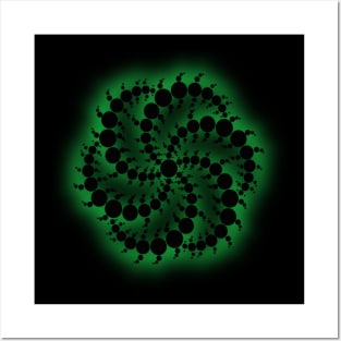 Fractal Alien Spiral Posters and Art